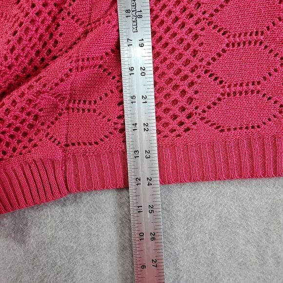 Roommates Sweater Womens 3x Pink Knit Sleeveless Pullover - Picture 5 of 11